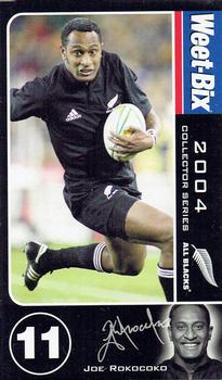 2004 Weet-Bix All Blacks Collector Series #11 Joe Rokocoko Front